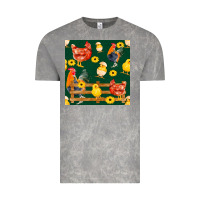 Cloud Rock farm life seamless pattern Vintage Tee - FaDigitalArtStudio