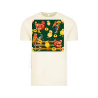 Vintage Arctic farm life seamless pattern Vintage Tee - FaDigitalArtStudio