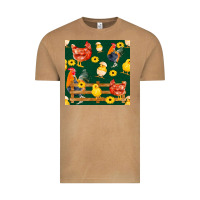 Vintage Camel farm life seamless pattern Vintage Tee - FaDigitalArtStudio