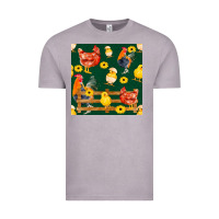 Vintage Zinc farm life seamless pattern Vintage Tee - FaDigitalArtStudio