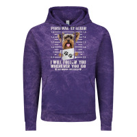 Funny Yorkie Personal Stalker Yorkshire Terrier  Dog I Will Follow You Vintage Hoodie | Teevron
