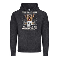Vintage Black funny yorkie personal stalker yorkshire terrier  dog i will follow you Vintage Hoodie - linhVisuals