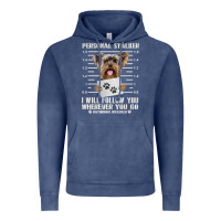 Vintage Denim funny yorkie personal stalker yorkshire terrier  dog i will follow you Vintage Hoodie - linhVisuals