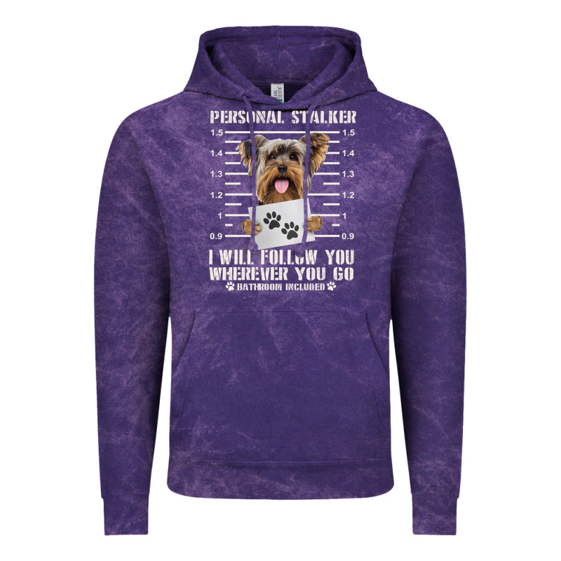 Funny Yorkie Personal Stalker Yorkshire Terrier  Dog I Will Follow You Vintage Hoodie by linhVisuals | Teevron