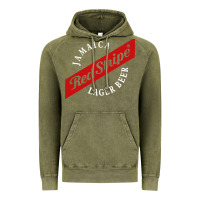 Vintage Olive jamaica red stripe lager beer Vintage Hoodie - linhVisuals