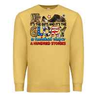 Antique Gold it's the guts and it's the glory a hundred stories Premium Sweatshirt - RanaPortraitStore