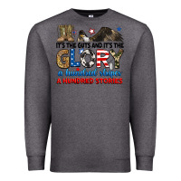 Charcoal Heather it's the guts and it's the glory a hundred stories Premium Sweatshirt - RanaPortraitStore