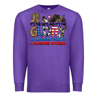 Purple it's the guts and it's the glory a hundred stories Premium Sweatshirt - RanaPortraitStore