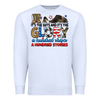 White it's the guts and it's the glory a hundred stories Premium Sweatshirt - RanaPortraitStore