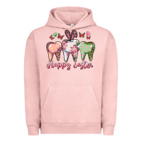 Pigment Salmon Happy Easter Dental Urban Hoodie - RanaPortraitStore