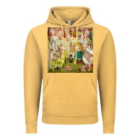 Vintage Mustard Mark Ryden - The Magic Sircus Vintage Hoodie - linhVisuals