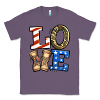 Lavender love 4th of july army veteran Classic Tee - Jasminsmagicworld