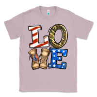 Lilac love 4th of july army veteran Classic Tee - Jasminsmagicworld