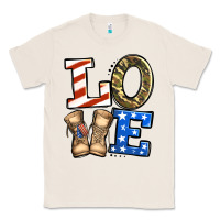 Natural love 4th of july army veteran Classic Tee - Jasminsmagicworld