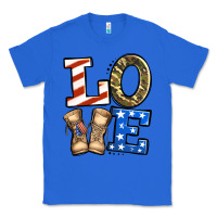 True Royal love 4th of july army veteran Classic Tee - Jasminsmagicworld