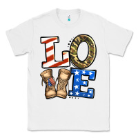 White love 4th of july army veteran Classic Tee - Jasminsmagicworld