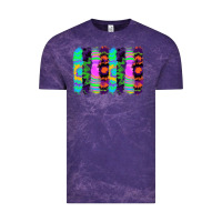 Cloud Purple tie dye brushstrokes Vintage Tee - RanaPortraitStore