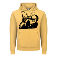 Vintage Mustard Scat pack Vintage Hoodie - linhVisuals