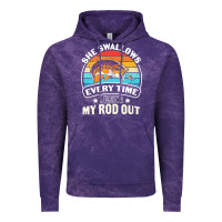 Cloud Purple she swallows every time i bring my rod t  shirt she swallows every tim Vintage Hoodie - linhVisuals