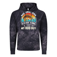 Cloud Black she swallows every time i bring my rod t  shirt she swallows every tim Vintage Hoodie - linhVisuals
