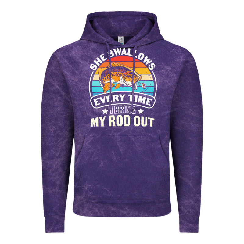 She Swallows Every Time I Bring My Rod T  Shirt She Swallows Every Tim Vintage Hoodie by linhVisuals | Teevron
