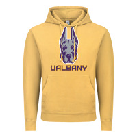 Vintage Mustard Ualbany Great Danes Vintage Hoodie - linhVisuals