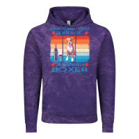Cloud Purple boxer t  shirt a woman cannot survive on wine alone she also needs box Vintage Hoodie - linhVisuals