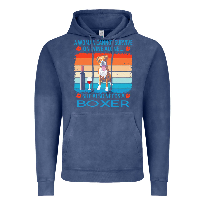 Boxer T  Shirt A Woman Cannot Survive On Wine Alone She Also Needs Box Vintage Hoodie by linhVisuals | Teevron