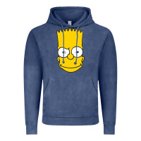 Vintage Denim kartun bart simpson mask Vintage Hoodie - linhVisuals