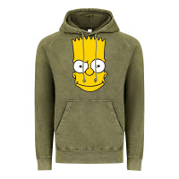 Vintage Olive kartun bart simpson mask Vintage Hoodie - linhVisuals