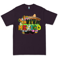 Plum Viva Mexico Premium Tee - FaDigitalArtStudio