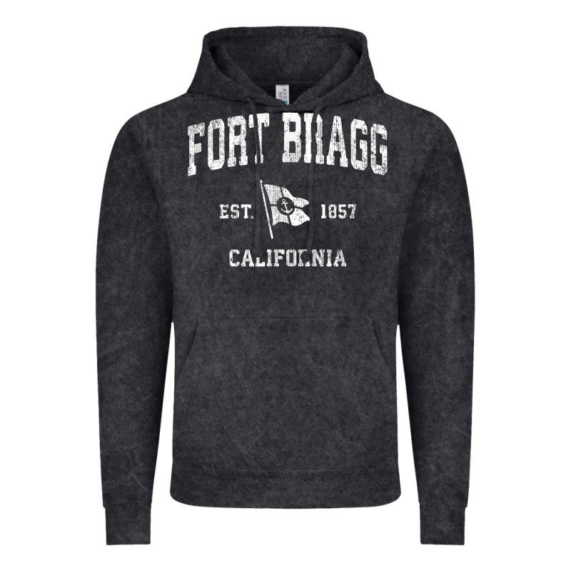 Fort Bragg California Ca Vintage Boat Anchor Flag Design Tee Vintage Hoodie by linhVisuals | Teevron