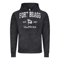 Vintage Black fort bragg california ca vintage boat anchor flag design tee Vintage Hoodie - linhVisuals