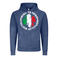 Vintage Denim irish temper italian attitude t shirt st patrick's day t shirt Vintage Hoodie - linhVisuals