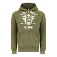 Vintage Olive saints row 3 tribute emblem Vintage Hoodie - linhVisuals