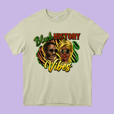 Black History Heavy Core Tee Designed By Howdyjamesfarm