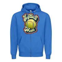 True Royal softball mom Zipper Hoodie - JahusDesignShop