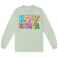 Matcha Happy Easter Long Sleeve Tee - CowhideDigitalArt