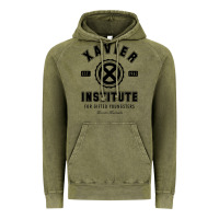 Vintage Olive xavier institute Vintage Hoodie - linhVisuals