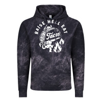 Cloud Black Raise Hell Eat white Vintage Hoodie - linhVisuals