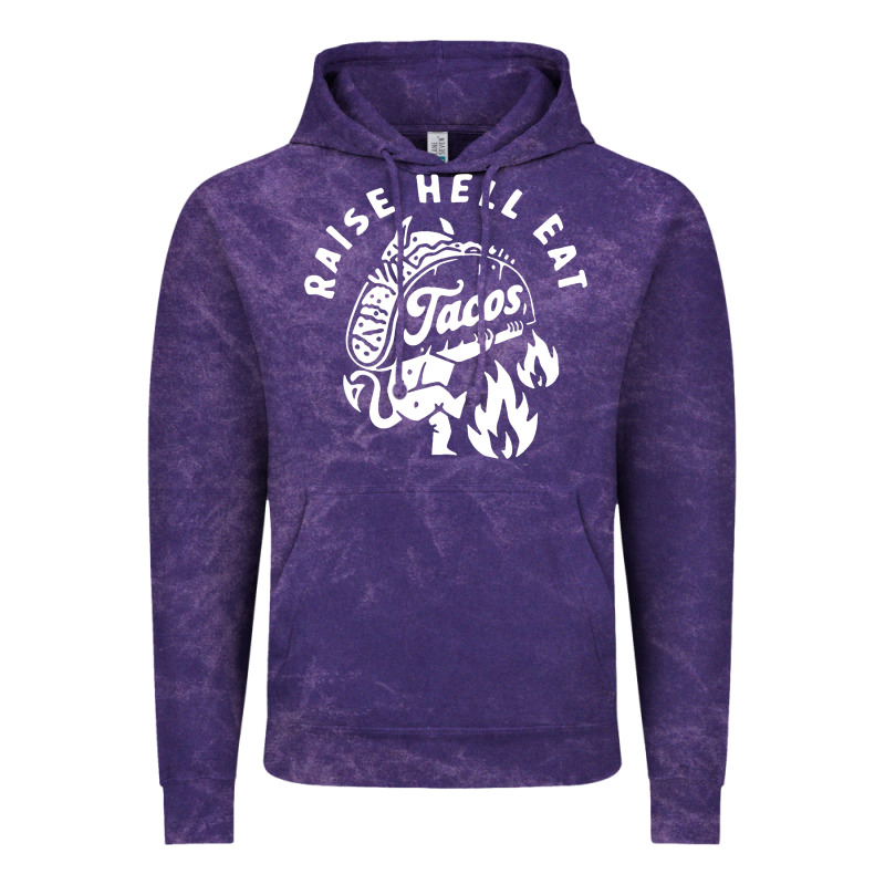 Raise Hell Eat White Vintage Hoodie by linhVisuals | Teevron