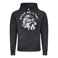 Vintage Black Raise Hell Eat white Vintage Hoodie - linhVisuals