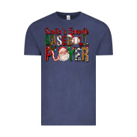 Vintage Denim santa's favorite baseball player for christmas Vintage Tee - FaDigitalArtStudio