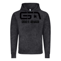 Vintage Black GROOVE ARMADA Vintage Hoodie - linhVisuals