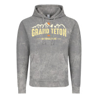 Cloud Rock grand teton national park est 1929 vinage wyoming mountains graphic Vintage Hoodie - linhVisuals