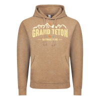 Vintage Coffee grand teton national park est 1929 vinage wyoming mountains graphic Vintage Hoodie - linhVisuals