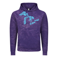 Great Lakes Of Michigan Vintage Hoodie | Teevron