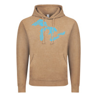 Vintage Coffee great lakes of michigan Vintage Hoodie - linhVisuals