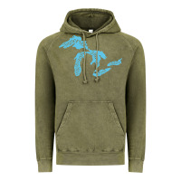 Vintage Olive great lakes of michigan Vintage Hoodie - linhVisuals