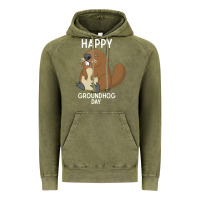 Happy Groundhog Day Respect The Shadow Funny Spring Prediction Holiday Vintage Hoodie | Teevron